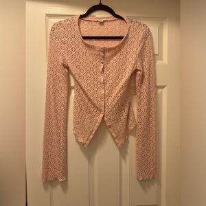 Pink cardigan from urban outfitters